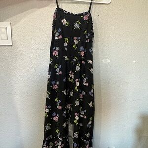 Art Class Black Floral Jumpsuit